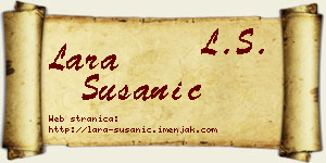 Lara Susanić vizit kartica